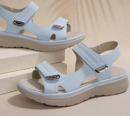 Damen Sportliche Schnürsandalen mit verstellbaren Riemen und gepolsterter Sohle R&B