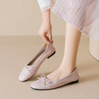 Damen Ballerinas mit dekorativem Schleifen-Design und komfortabler Sohle