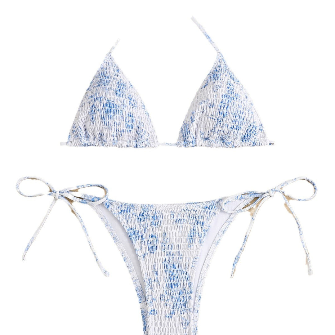 Damen Triangel-Bikini-Set mit raffiniertem Rüschendesign R&B