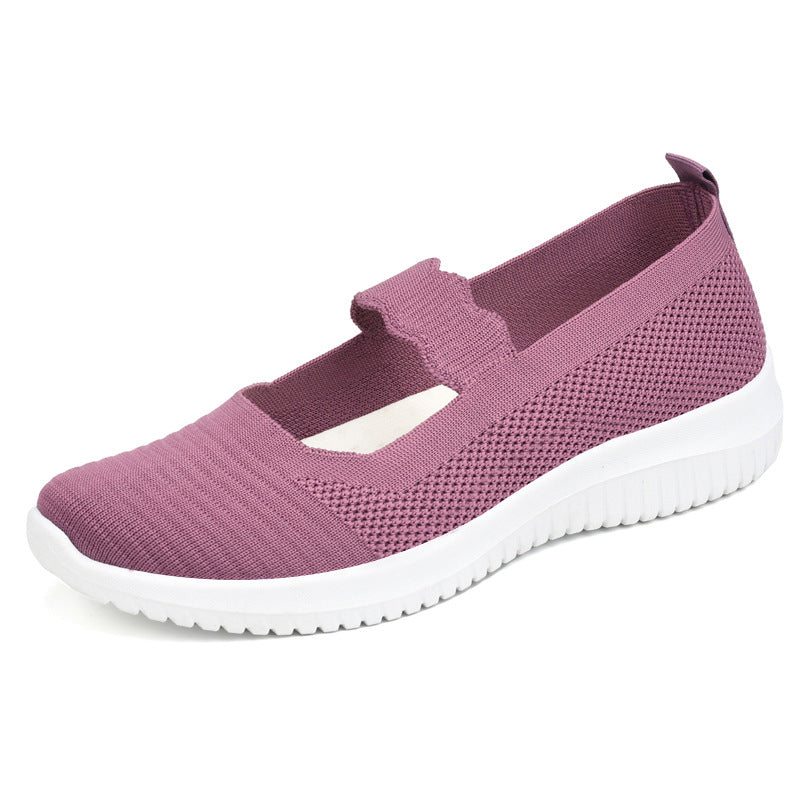 Damen Sportliche Slipper mit elastischem Bändchen R&B