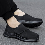 Damen Bequeme Slip-On Freizeitschuhe mit verstellbarem Klettverschluss