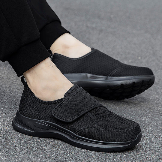 Damen Bequeme Slip-On Freizeitschuhe mit verstellbarem Klettverschluss R&B