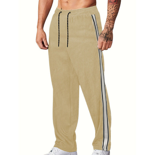 Herren Sportliche Freizeithose mit seitlichen Streifen R&B