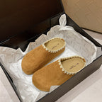 Damen Komfortable Filzclogs mit elegantem Riemen und weichem Innenfutter R&B