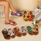 Damen elegante Sandalen mit modischen Schnallen R&B