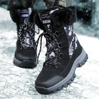 Damen isolierte Winterstiefel mit rutschfestem Profil und kuscheligem Innenfutter R&B