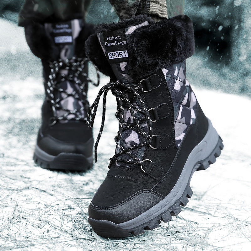 Damen isolierte Winterstiefel mit rutschfestem Profil und kuscheligem Innenfutter R&B