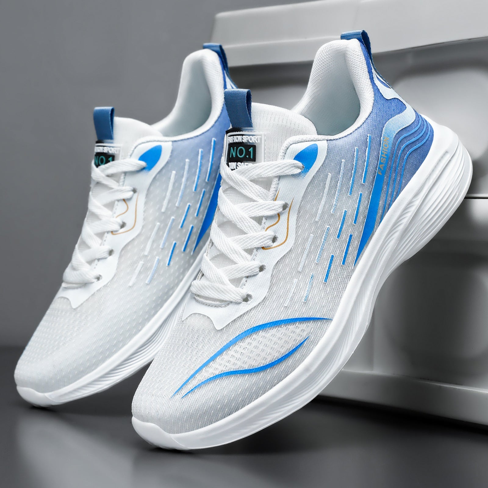 Damen Sportliche Sneakers mit atmungsaktiver Mesh-Oberfläche und dynamischem Dämpfungssystem