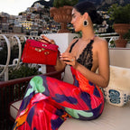 Damen figurbetontes Maxikleid mit floralem Muster und Spitze R&B