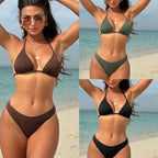 Damen Triangel-Bikini mit Raffung R&B