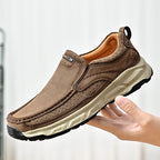 Damen Komfortable Leder Slipper mit atmungsaktiven Perforationen R&B