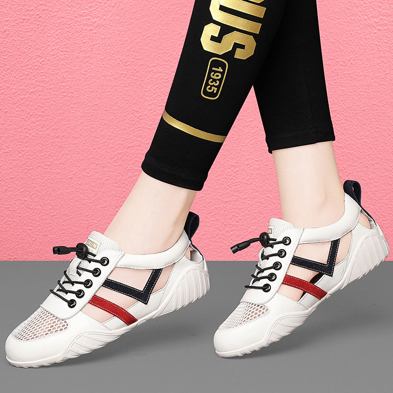 Damen atmungsaktive und sportliche Freizeitsneakers mit flexiblem Sohlendesign R&B
