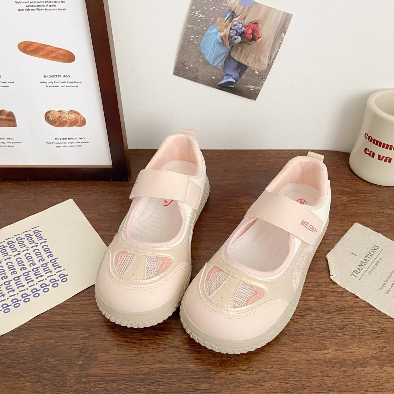 Damen Sportliche Klettverschluss-Sneaker mit atmungsaktivem Obermaterial und dämpfender Sohle R&B