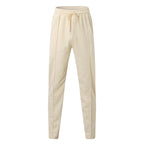 Damen bequeme Stretch-Jogginghose mit hohem Bund und Kordelzug R&B