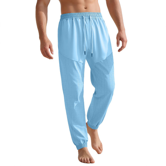 Damen sportliche Jogginghose mit elastischem Bund und strukturiertem Design R&B