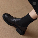 Damen Elegante Stiefel mit atmungsaktivem Strickschaft und modischem Detail R&B