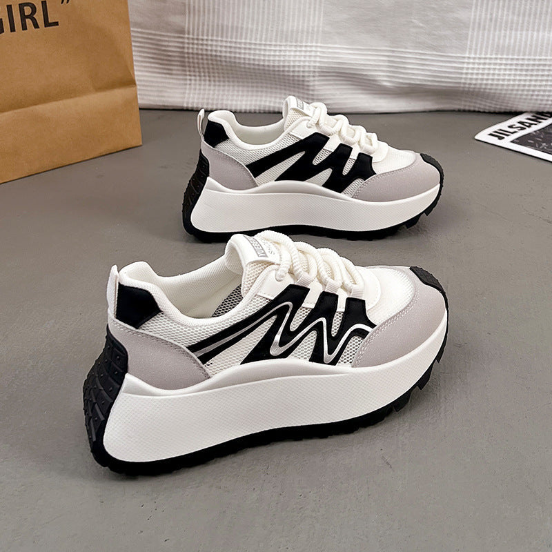 Damen Sportliche Chunky Sneakers mit atmungsaktiver Mesh-Oberfläche und komfortabler Dämpfung R&B