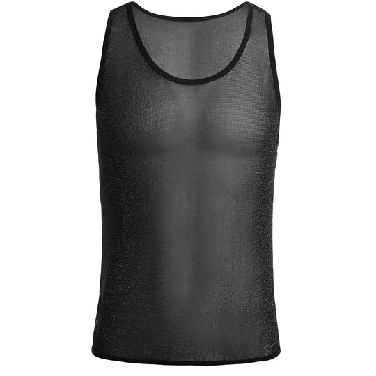 Herren Sportliches Netz-Tanktop R&B