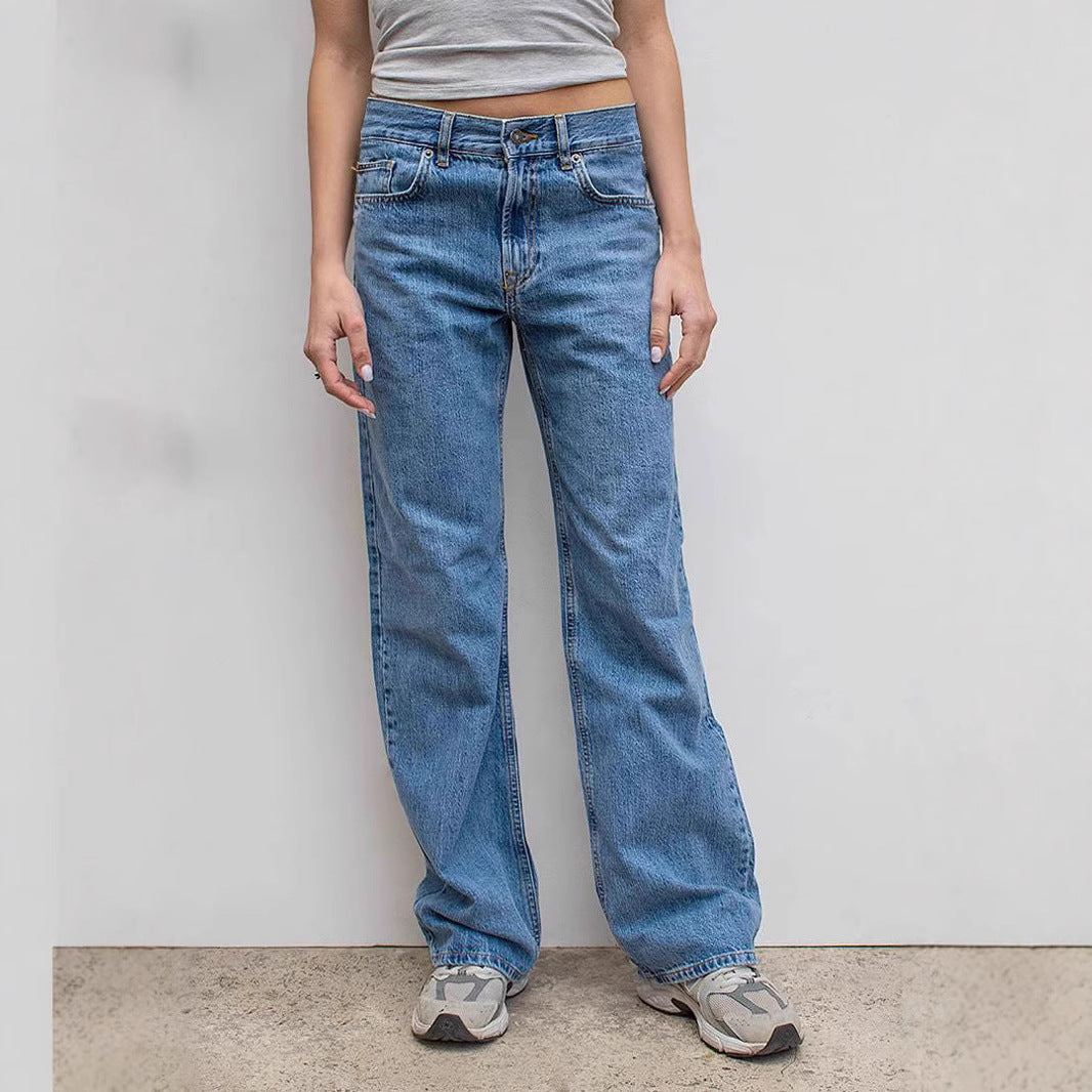 Damen Weite Jeanshose R&B