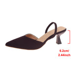 Damen Slingback-Pumps mit elegantem Stiletto-Absatz und spitzem Design R&B