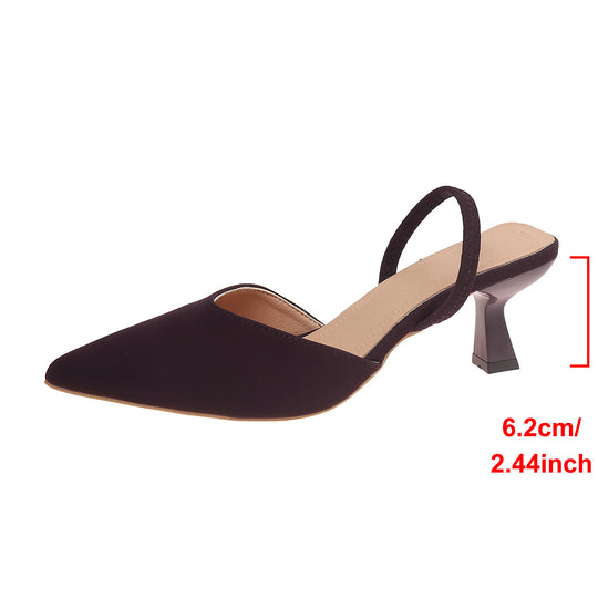 Damen Slingback-Pumps mit elegantem Stiletto-Absatz und spitzem Design R&B