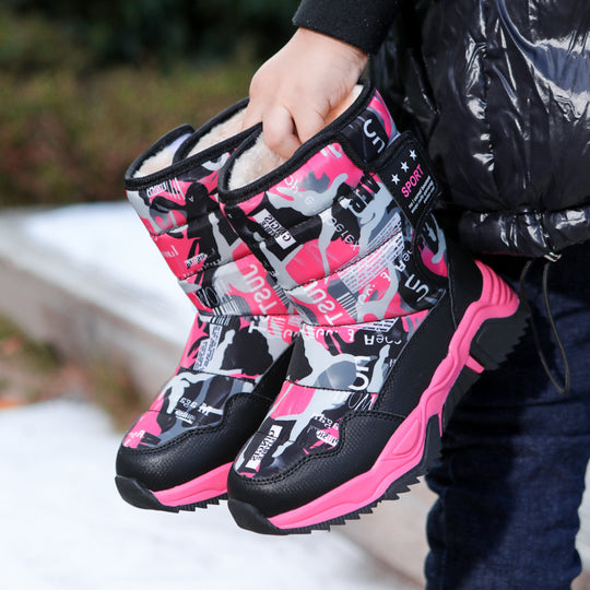 Damen Sportliche Winterstiefel mit rutschfester Sohle und isolierendem Futter R&B