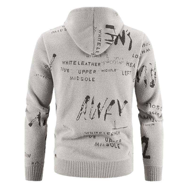 Herren modische Kapuzenjacke mit kreativem Print R&B