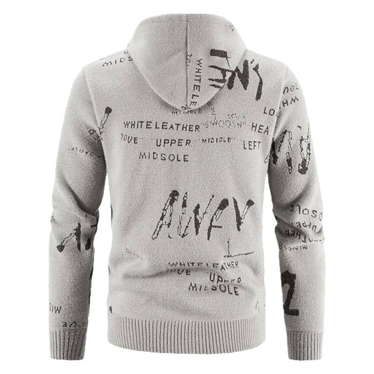Herren modische Kapuzenjacke mit kreativem Print R&B