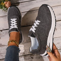 Damen Sportliche Sneaker mit atmungsaktivem Obermaterial und robustem Profil R&B