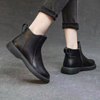 Damen Modische Stiefeletten mit elegantem Reißverschluss und rutschfester Sohle R&B