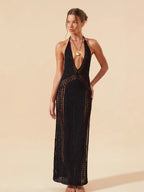 Damen Maxi-Strandkleid