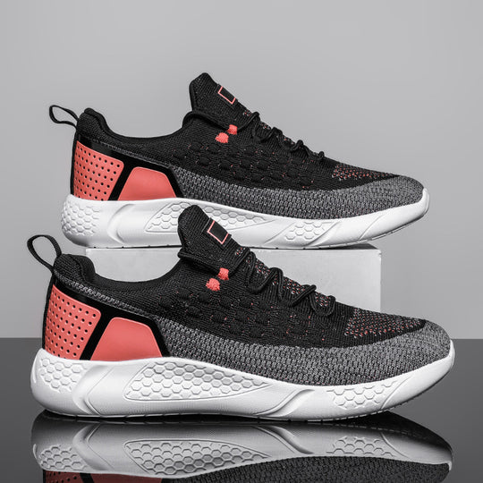 Damen Sportliche Leichtathletik Sneaker mit atmungsaktiver Struktur und dämpfender Sohle R&B