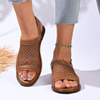 Damen Bequeme und luftige Sandalen mit Netzdesign und ergonomischer Fußbettung R&B