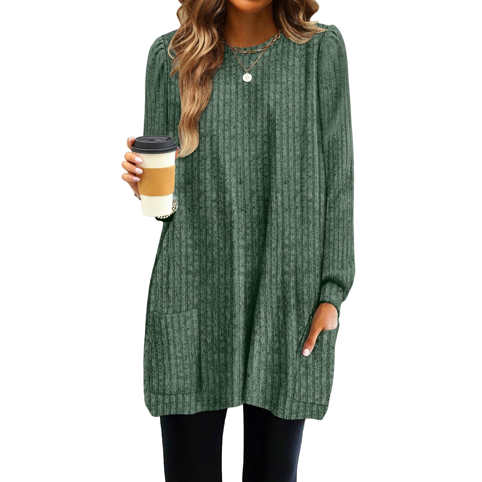 Damen Langarm-Kleid R&B
