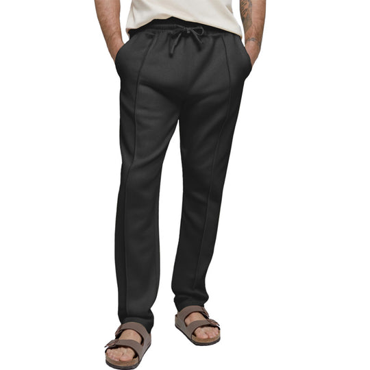 Herren sportliche Freizeithose mit elastischem Bund und seitlichen Eingrifftaschen R&B