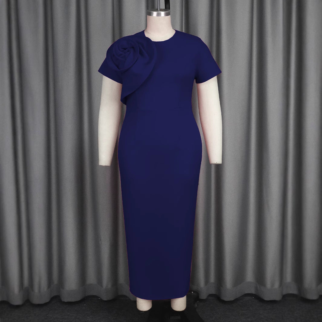 Damen Elegantes Maxikleid mit floralem Rüschendetail R&B