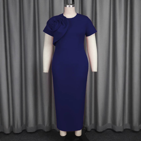 Damen Elegantes Maxikleid mit floralem Rüschendetail R&B