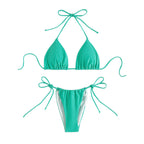 Damen Triangel-Bikini mit raffinierten Knotendetails