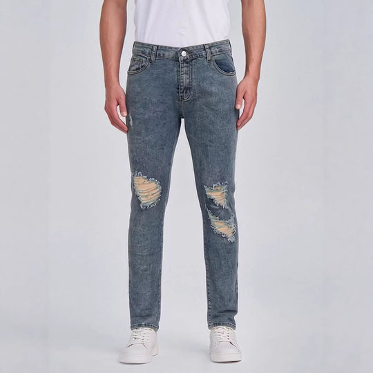 Herren Destroyed Jeans mit modischem Used-Look R&B