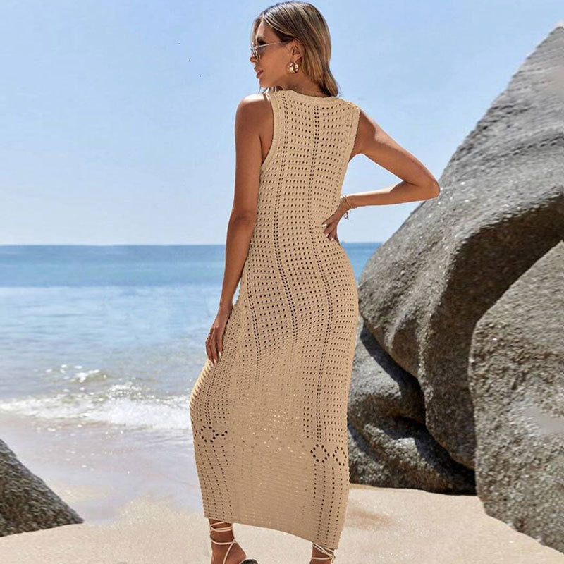 Damen gehäkeltes Sommer-Maxikleid R&B
