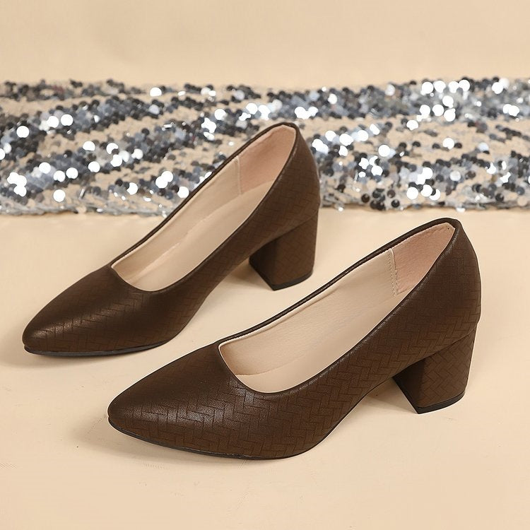 Damen Elegante und bequeme Pumps mit Blockabsatz R&B