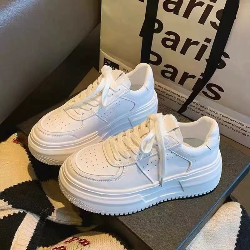 Damen Chunky Sneakers mit dämpfender Plattform und atmungsaktiver Oberflächenstruktur