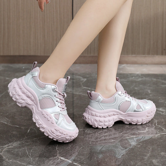 Damen atmungsaktive Freizeitsneaker mit dämpfender Sohle und modernem Laufdesign R&B