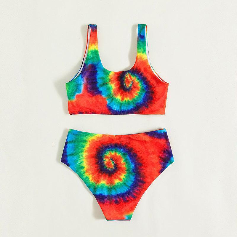 Damen Bikini-Set mit lebhaftem Spiralmuster R&B