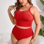 Damen Hochtailliertes Bikiniset mit Rippdetail und Komfortbund R&B