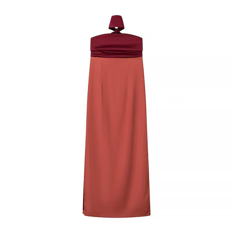 Damen Maxikleid mit schickem Taillenausschnitt und fließendem Design R&B