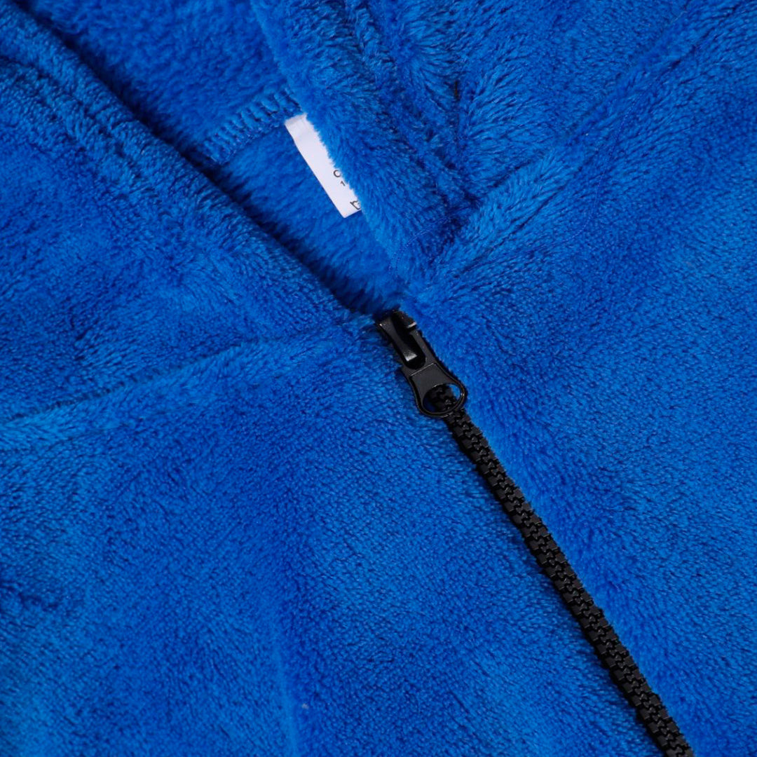 Herren Fleece-Hoodie mit innovativem halblangem Reißverschluss R&B