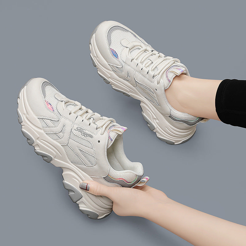 Damen Sportliche Chunky Sneakers mit dämpfender Laufsohle und atmungsaktivem Mesh-Obermaterial R&B