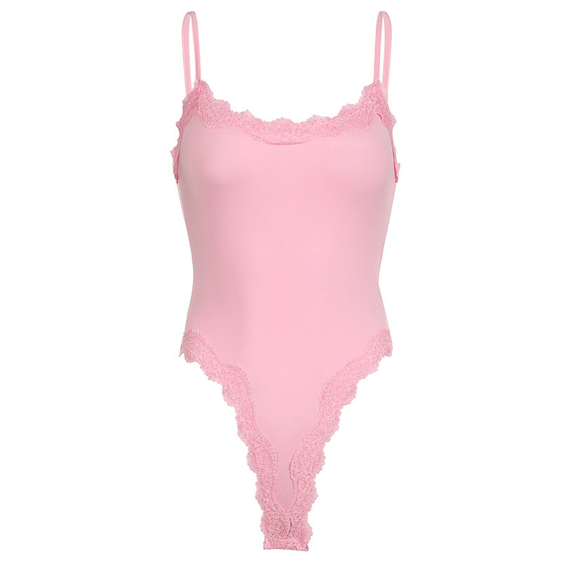 Damen Body mit eleganten Spitzendetails R&B