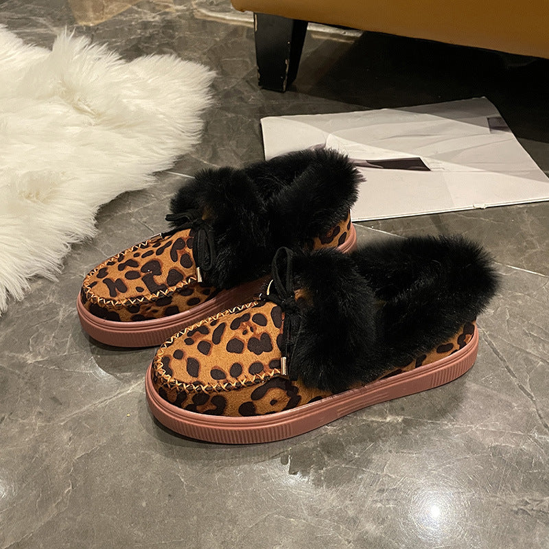 Damen Bequeme Hausschuhe mit flauschigem Innenfutter und modischem Schnitt R&B